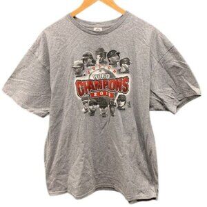 Boston Red‎ Sox 2013 Champions T-Shirt Men’s L Gray MLB Short Sleeve Fan Tee
